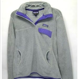 Patagonia Women’s Snap T Retool fleece pullover, medium, grey